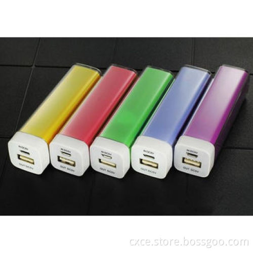 Emergency Mobile Phone Charger, 900-2,600mAh, Plastic Lipstick Design, Multicolor, PB02